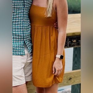 Wild Fable Orange mustard Autumn casual dress